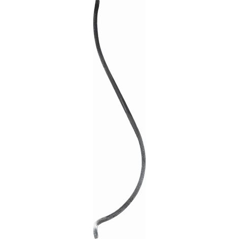 Barreau cintré - Hauteur 450mm profil en carré de 12mm Galbe de 200mm - Fer forgé à souder - DECO FER FORGE