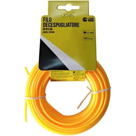 C FILO DECESPUGLIATORE TONDO YELLOW-R 2,7MMX15M