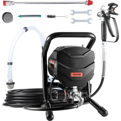 650 W pulvérisateur de peinture sans air 3000 PSI pour peinture intérieure extérieure et clôtures (1/5)