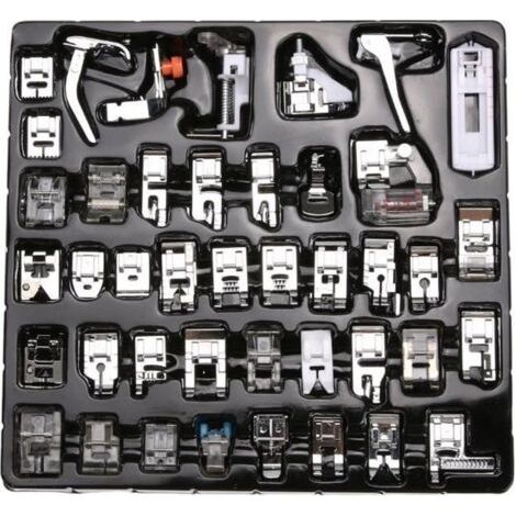 Kit de 42 pieds de biche pour machine à coudre pour Singer, Brother, Janome - haute qualité (1/4)