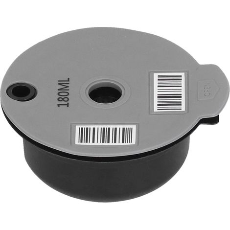 Capsule de café réutilisable avec filtre à café, cuillère et goupillon, accessoires pour la maison, le bureau et le café, 180 ml (1/5)