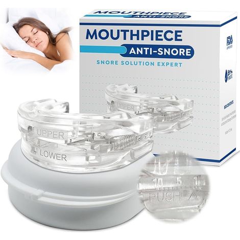 Gouttière Anti-Ronflement avec Boîte, Orthèse Buccale pour Réduction du Ronflement et Meilleur Sommeil (1/5)