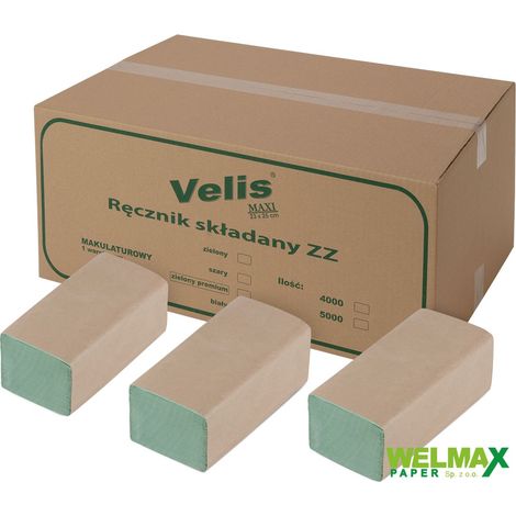 Toalla ZZ verde 4000 piezas velis RZZZ4