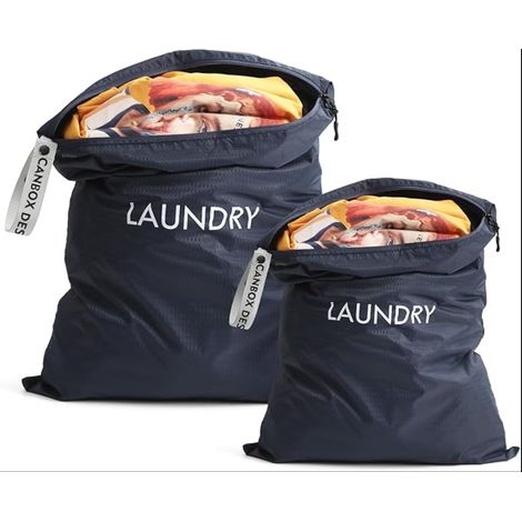 Sac à Linge, Nylon Sac, Pliables Sac à Linge, Laundry Bag Wet Dry Bag (1/5)