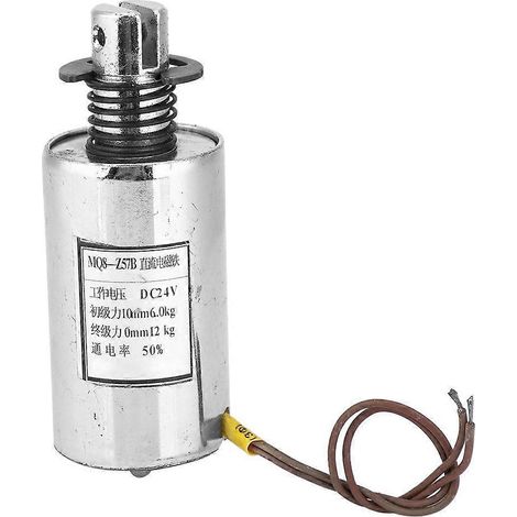 Zylindrischer DC-Magnet-Zug-Elektromagnet für industrielle Automatisierung, 117,6 N, 24 V DC, MQ8-Z57B