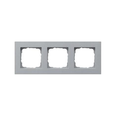 Gira Abdeckrahmen 3f flach Gira E2 F Alu [0213255], 0213 255 (1/5)