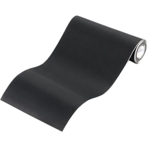 Self-adhesive faux leather, adhesive leather repair patch for sofas, car seats, boots, handbags, and soft bags - black, 50x100cm (1/4)