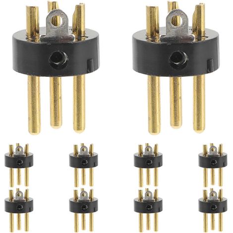 Lot de 10 connecteurs XLR audio (prise XLR 3 broches) pour microphone-2.5x1.5cm (1/4)