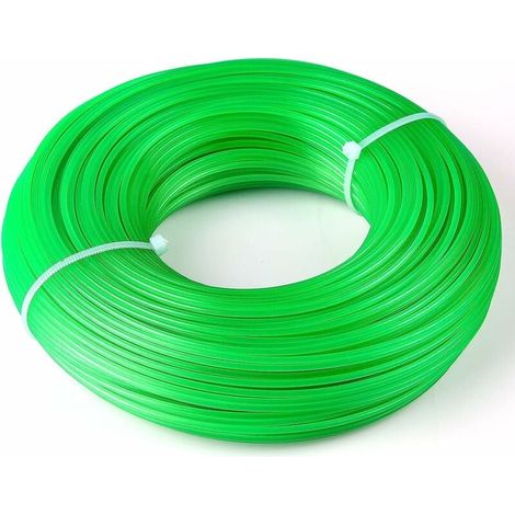 Hilo de nailon redondo para desbrozadora de 2 mm x 100 m, para carrete de hilo de desbrozadora, carrete de hilo de desbrozadora, bricolaje (1/5)