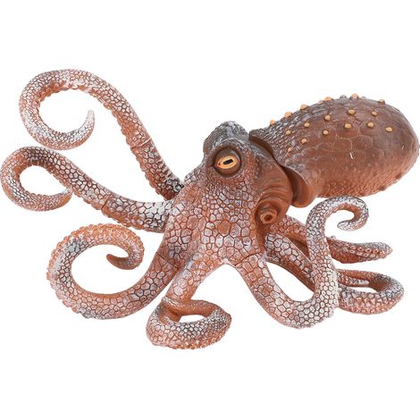 Grande figurine de pieuvre réaliste en PVC, jouet animal marin, décoration éducative.