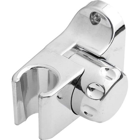Support de pommeau de douche réglable en ABS pour fixation murale, conçu pour maintenir fermement les douches à main grâce à des vis et des chevilles en plastique pour l'installation. (1/5)