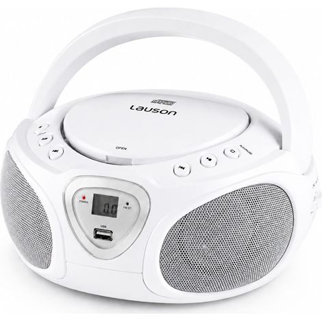 LAUSON CP751 BLANCO / REPRODUCTOR RADIO CD CON ALTAVOCES INCORPORADOS