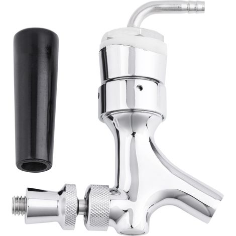 Robinet de tirage à bière avec coude et tube en laiton 1-2/5''X3/16'' pour fût (1/5)