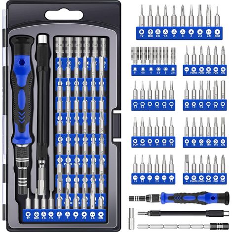Jeu de tournevis de précision 62 en 1, tournevis magnétique pour réparation d'appareils électroniques, smartphones, ordinateurs, iPhones, tablettes, ordinateurs portables et autres outils