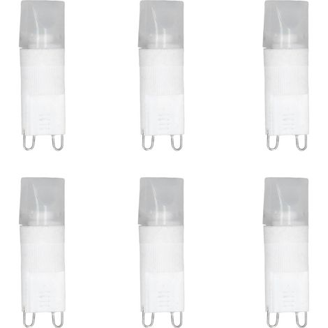 G9 2W Kaltweiße LED-Lampen, 220V, 6 Stück, Energiesparend, 360° Wärmeableitung