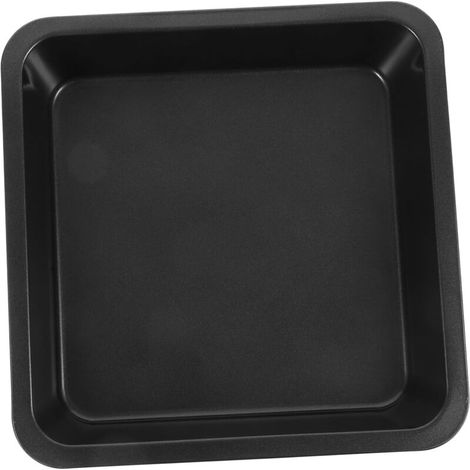 Plaque à pâtisserie carrée en acier au carbone, petit plat à rôtir, moule à griller pour four, ustensile de cuisson, grille-pain, moule à pâtisserie, plateau carré (1/5)