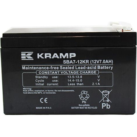 Batterie tondeuse autoportée 12V - 7Ah sans entretien (à gel) 151x65x100mm (1/3)