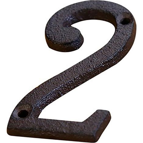 Numéros maison 2,95 pouces avec vis - Numéro porte moderne en métal, chiffres et lettres en fonte, pour boîte aux lettres extérieure, appartement, jardin, chambre, décoration murale (1/5)