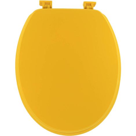 Wc-deckel mdf 18 zoll kunststoffbefestigungen - senf - Tendance