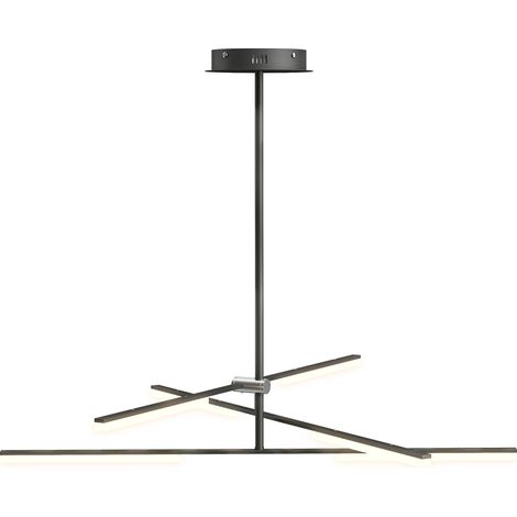 Lámpara de techo LED moderna de Ø100x79 cm con panel acrílico y ángulo de iluminación ajustable, ideal para salón, dormitorio o cocina.