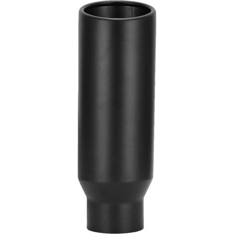 Trywise Tuyau d'échappement de voiture en acier inoxydable, entrée 80mm/3,1 pouces, sortie 102mm/4 pouces, gorge arrière universelle, noir (1/4)