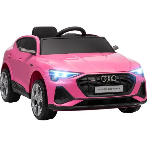 12V Kids Electric Ride on, Electric Car for Kids with Parental Remote, Music, Lights, Suspension Wheels, Pink