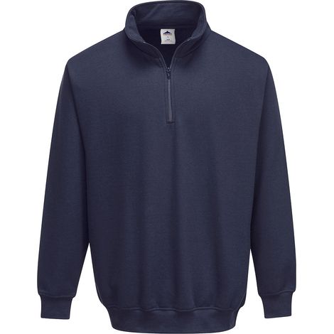 Sudadera Sorrento con cremallera en el cuello - Marino oscuro - Talla XL (1/2)
