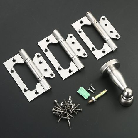 4 charnières porte inox 304 roulements billes, maison chambre (1/4)