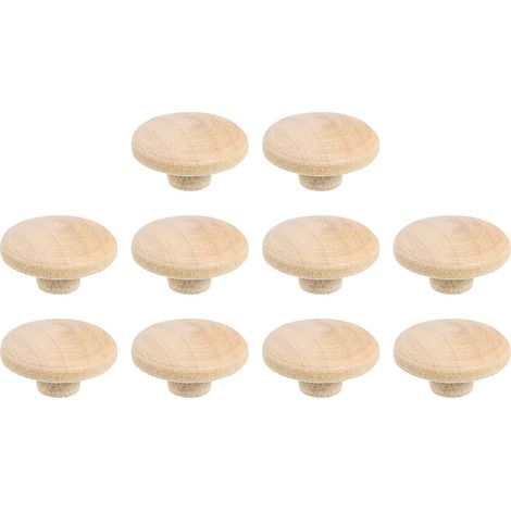 Bouchons de Trous en Bois, 20 Pièces 13x5mm Bouchons de Bois à Tête Ronde pour Meubles en Bois Dur Bouchons de Trous de Vis pour Meubles Tables Chaises Armoires Projets d'Artisanat (1/5)
