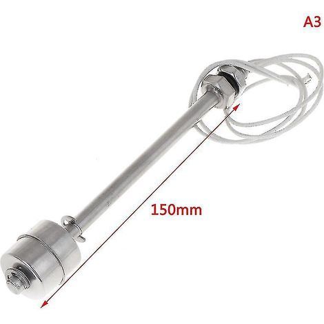 Mini-Wasserstandsanzeiger, vertikal, Edelstahl-Schwimmerschalter Hfmqv-150mm-