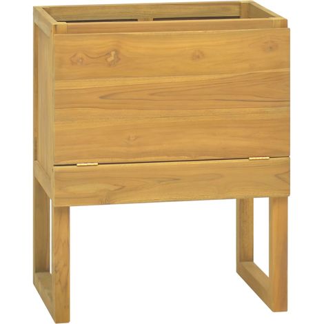 vidaXL Mobile da Bagno 60x40x75 cm in Legno Massello di Teak (1/5)