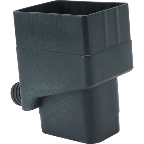 Système de récupération d'eau de pluie professionnel avec kit de dérivation de descente de gouttière résistant aux UV pour jardin et pelouse extérieurs (vert). (1/5)
