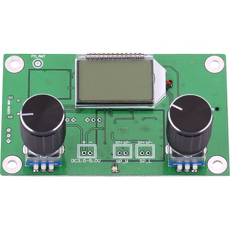 FM-Radio-Digitalempfängermodul DSP&PLL 87-108 MHz DC 3V-5V 500mW mit LCD-Display und serieller Schnittstellensteuerung.