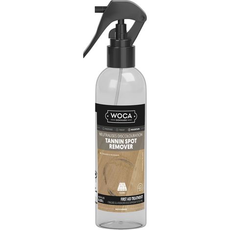 Woca Gerbsäureflecken Spray, entfernt schwarze Flecken, 0,25 Liter Sprühflasche (1/2)