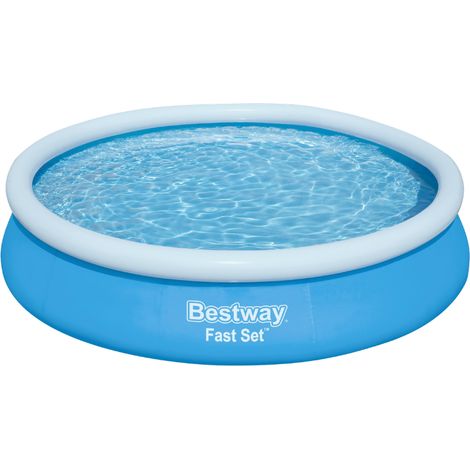 Bestway Piscine gonflable ronde Bestway Fast Set 366 x 76 cm bleu (1/10)