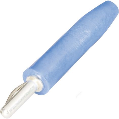 Schnepp F 2000 Lamellenstecker Stecker, gerade Stift-Ø: 2 mm Blau 1 St.