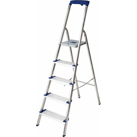 Stehleiter 5 Stufen - Maximale Arbeitshöhe 3.05m - GM/5M