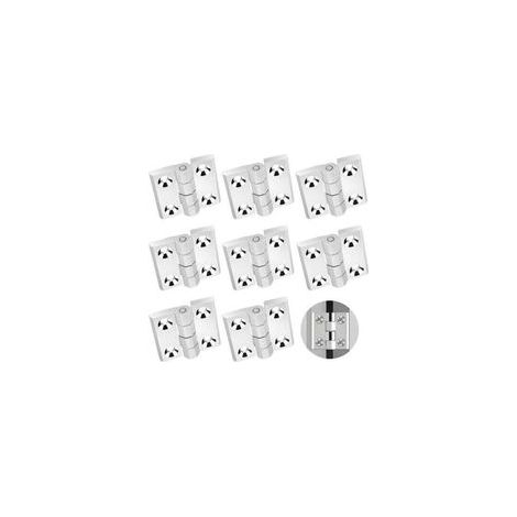 8 cerniere per porte resistenti per carichi pesanti, cerniere per porte in lega di zinco, cerniere per porte argento, cerniere per porte fisse - Crezuo (1/4)