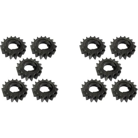Convient pour 2 x adapté pour Briggs Stratton 280104 moteur de démarrage 5 Pinions Gear 16 Teeth moteur gazon tracteur (1/5)