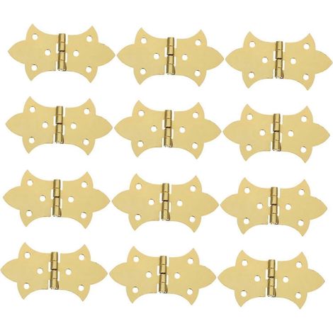 Tofficu Lot de 12 charnières papillon vintage pour boîtes à bijoux (1/5)