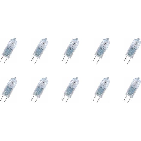 Lot de 10 Ampoule G4 Halogène 10W 12V Blanc Chaud 2800K Pour Maison Bureau Restaurant (1/3)