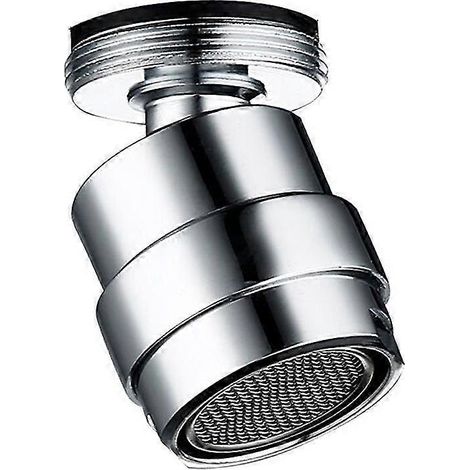 Robinet pivotant à 360° avec aérateur et jet d'eau, idéal pour la salle de bain, la cuisine et les bidets. Filtre intégré. (1/4)