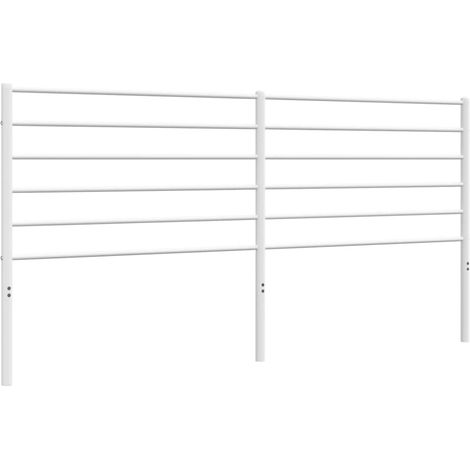 Cabecero accesorio para dormir mueble de dormitorio 193 cm metal blanco TDL0202465