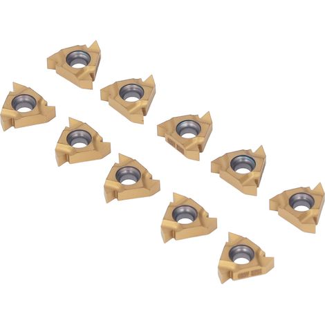 Satz mit 10 Hartmetall-Dreheinsätzen mit niedriger Festigkeit und hoher Zähigkeit sowie dicker Beschichtung, CNC-Drehwerkzeuge für die Stahlbearbeitung (1/5)