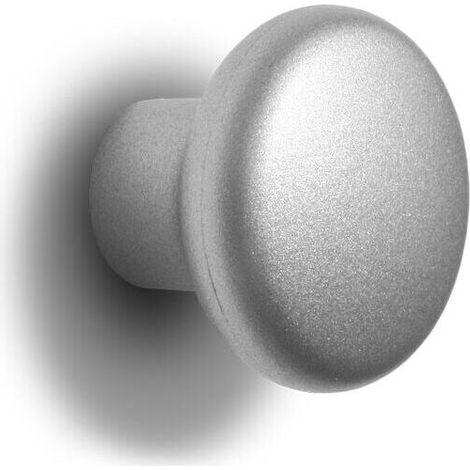 Pomolo tondo effetto alluminio 24x20mm - 020 Simple (1/2)