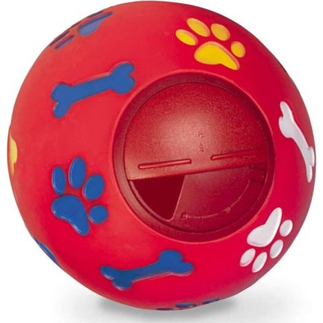 Chien Jouet Balle Durable En Caoutchouc IQ Interactive Pet Feeder Dents De Nettoyage Jouet Rouge, Fei Yu (1/4)