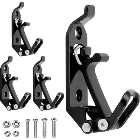 Set di 4 cuscinetti di bloccaggio in metallo per portapale, portavali, portaasce, accessori fuoristrada per portapacchi e binari per aerei. (1/5)