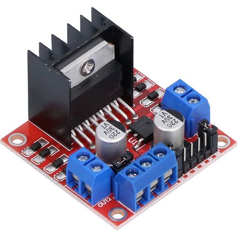 Carte de commande de moteur à double canal, pont en H, composant électrique L298N CC 5V-35V (1/5)