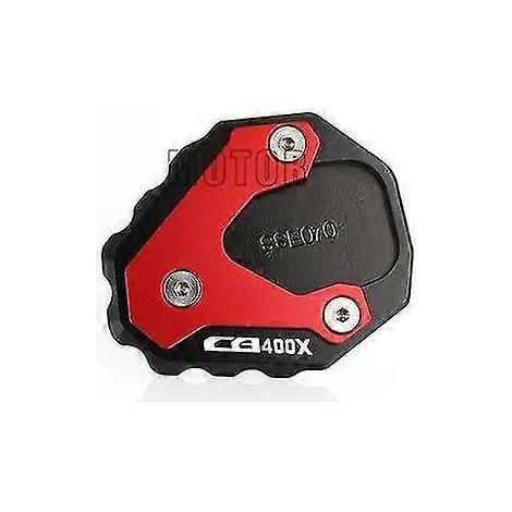 Für Honda CB500X CB 500X CB500 X 2017-2021 Motorrad CNC-Seitenständer-Vergrößerungsplatte Fußseitenständer-Verlängerungs-Stützpolster - Rot CB400X (1/5)