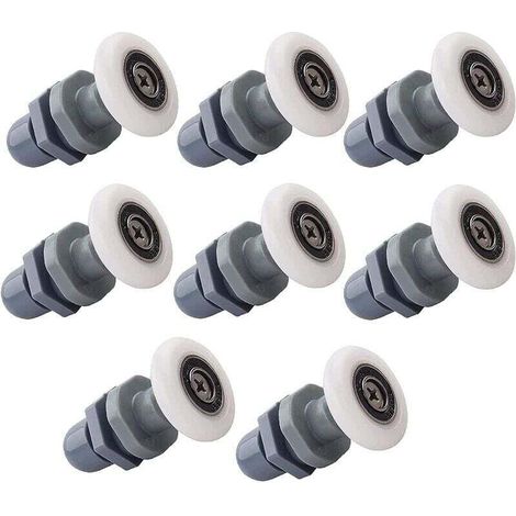 rodillos para puertas correderas de ducha de 19 mm para puertas de cristal de baño - Crezuo
